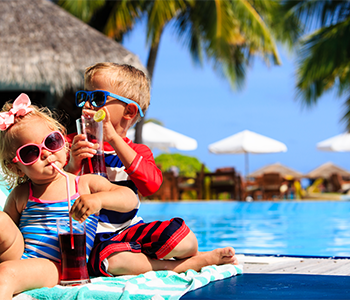 enfants en vacances